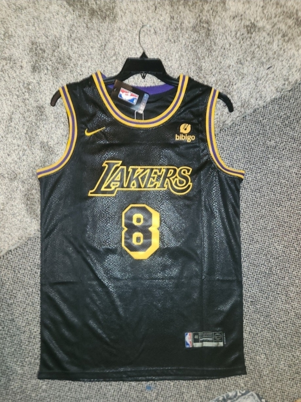 Kobe Bryant 8 24 Mamba Men's Size Medium NWT Stitched Jersey La Lakers Black Nwt